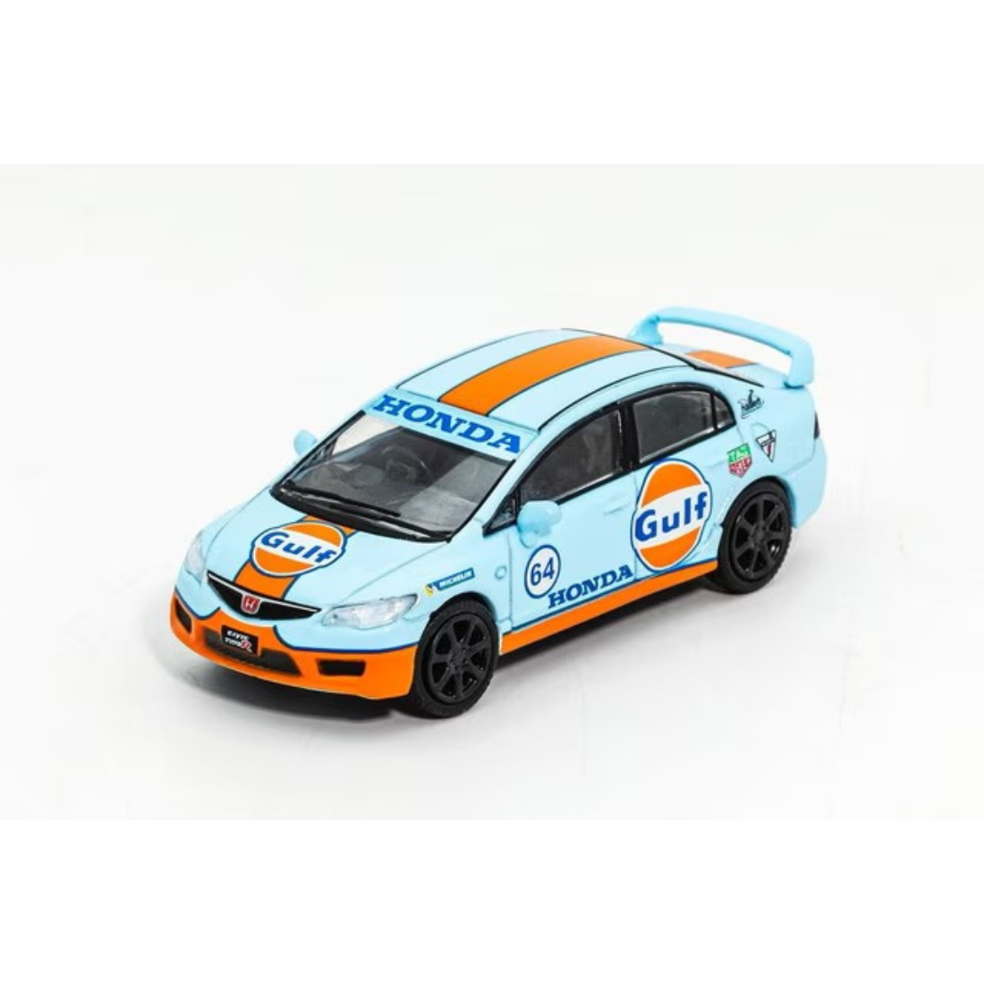 *PRE-ORDER* Honda Civic Type R FD2 2007 Gulf Livery, 1:64 Scale