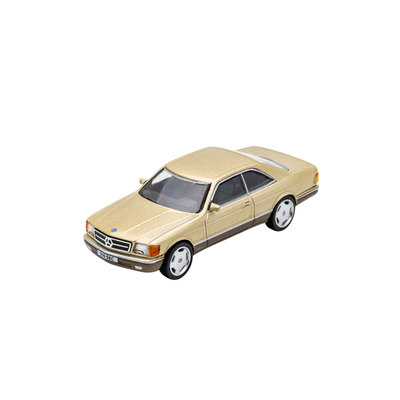 Premium scale diecast model car  – *PRE-ORDER* Mercedes-Benz 500SEC, 1:64 Scale (Gold) Collectible