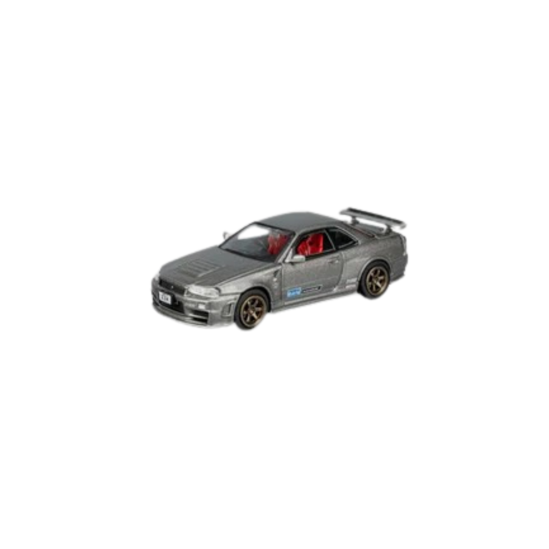 Premium scale diecast model car  – *PRE-ORDER* Nismo GT-R (R34) Z-Tune, 1:64 Scale (Grey) Collectible