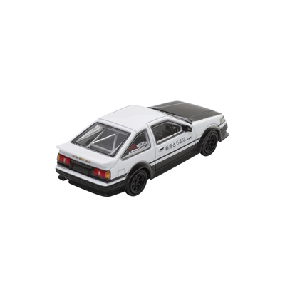 Premium scale diecast model car  – *PRE-ORDER* Toyota Corolla Levin GT-APEX (AE86) Panda (Black Hood), 1:64 Scale (Black & White) Collectible