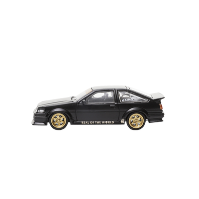 Premium scale diecast model car  – *PRE-ORDER* Toyota Corolla Levin GT-APEX (AE86), 1:64 Scale (Black) Collectible