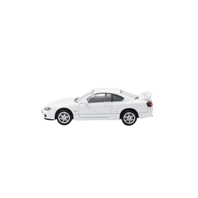 Premium scale diecast model car  – *PRE-ORDER* Nissan SIlvia S15, 1:64 Scale (White) Collectible