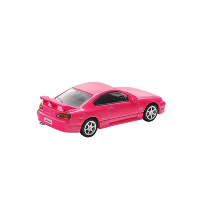 Premium scale diecast model car  – *PRE-ORDER* Nissan SIlvia S15, 1:64 Scale (Pink) Collectible