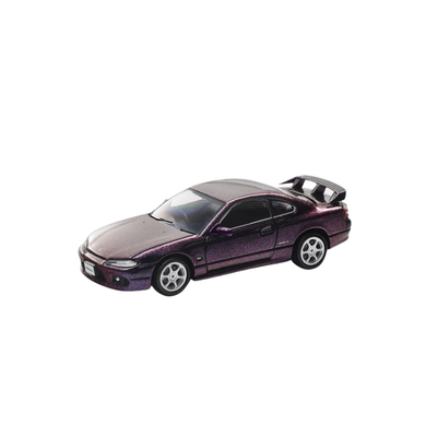 Premium scale diecast model car  – *PRE-ORDER* Nissan SIlvia S15, 1:64 Scale (Purple) Collectible