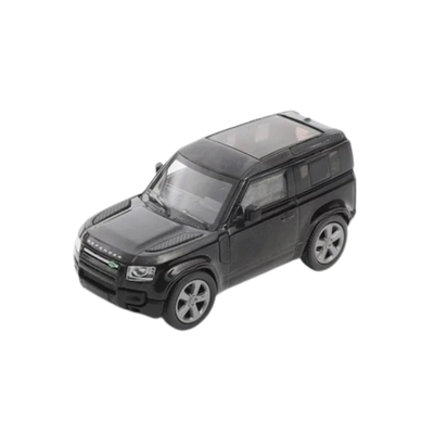 Premium scale diecast model car  – *PRE-ORDER* Defender D90, 1:64 Scale (Black) Collectible