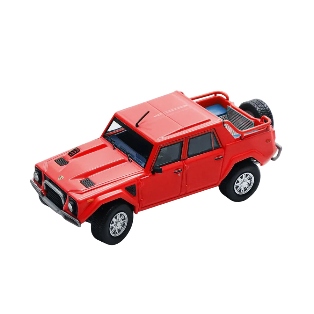 Premium scale diecast model car  – Lamborghini LM002 LHD, 1:64 Scale (Red) Collectible
