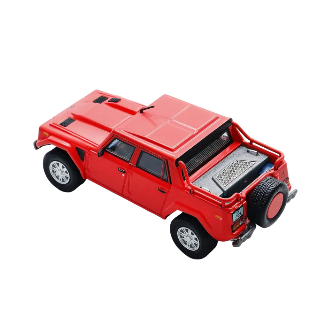 Premium scale diecast model car  – Lamborghini LM002 LHD, 1:64 Scale (Red) Collectible
