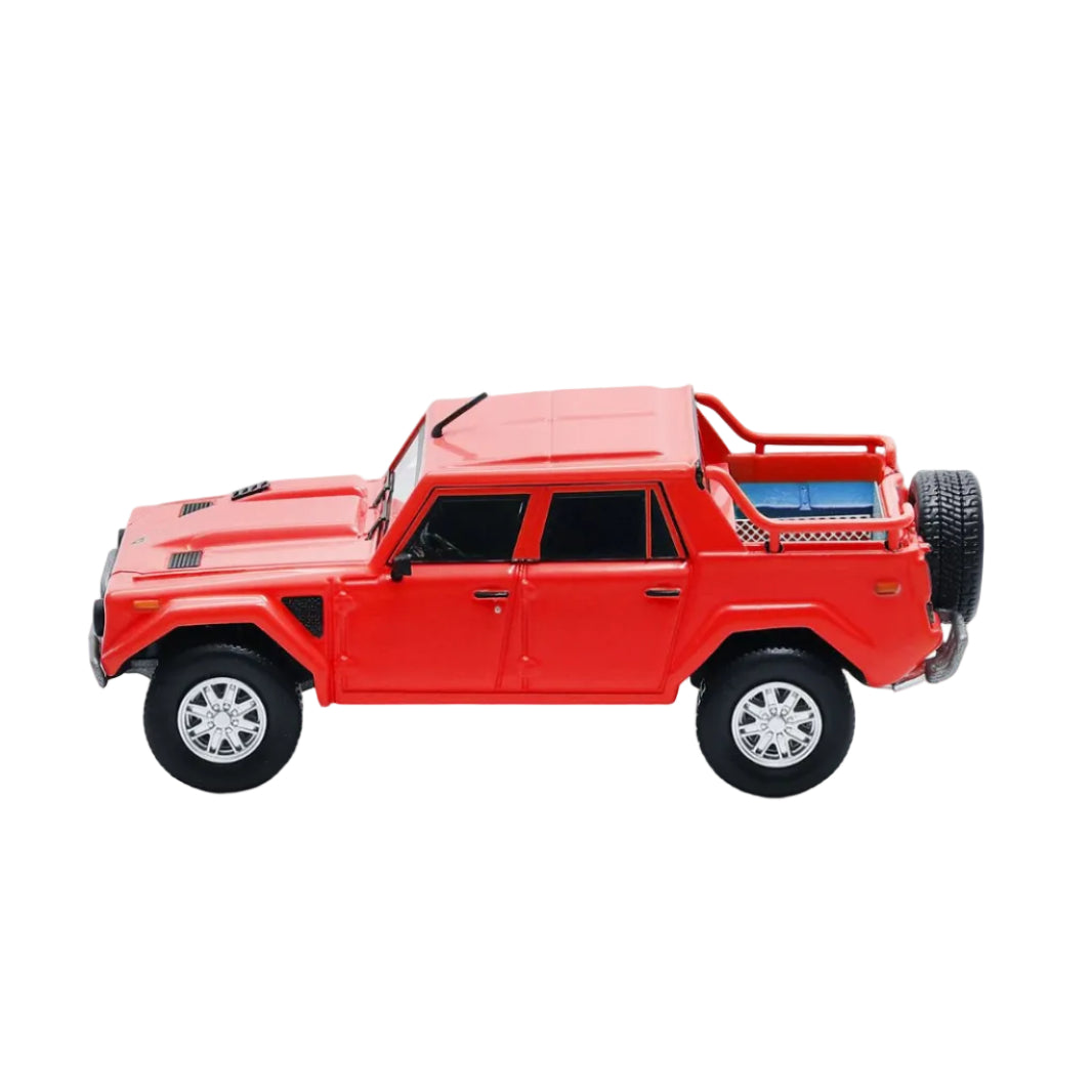 Premium scale diecast model car  – Lamborghini LM002 LHD, 1:64 Scale (Red) Collectible