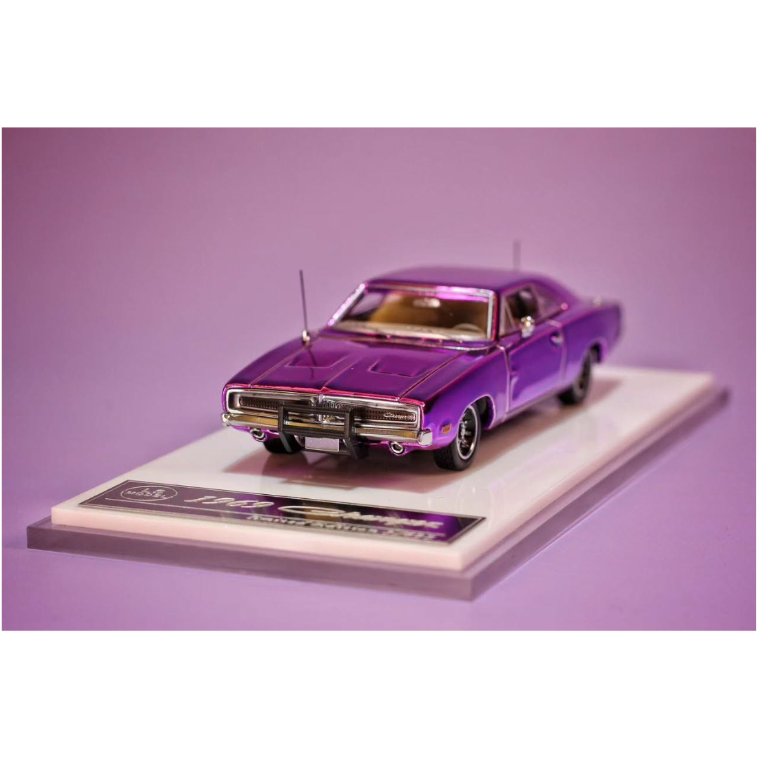 *PRE-ORDER* Dodge Charger 1969, 1:64 Scale (Chrome Purple)