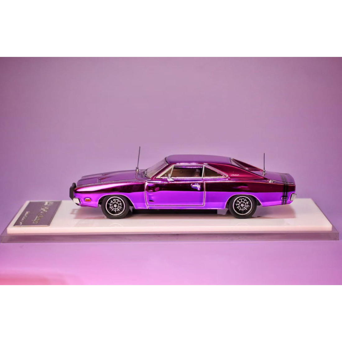 *PRE-ORDER* Dodge Charger 1969, 1:64 Scale (Chrome Purple)