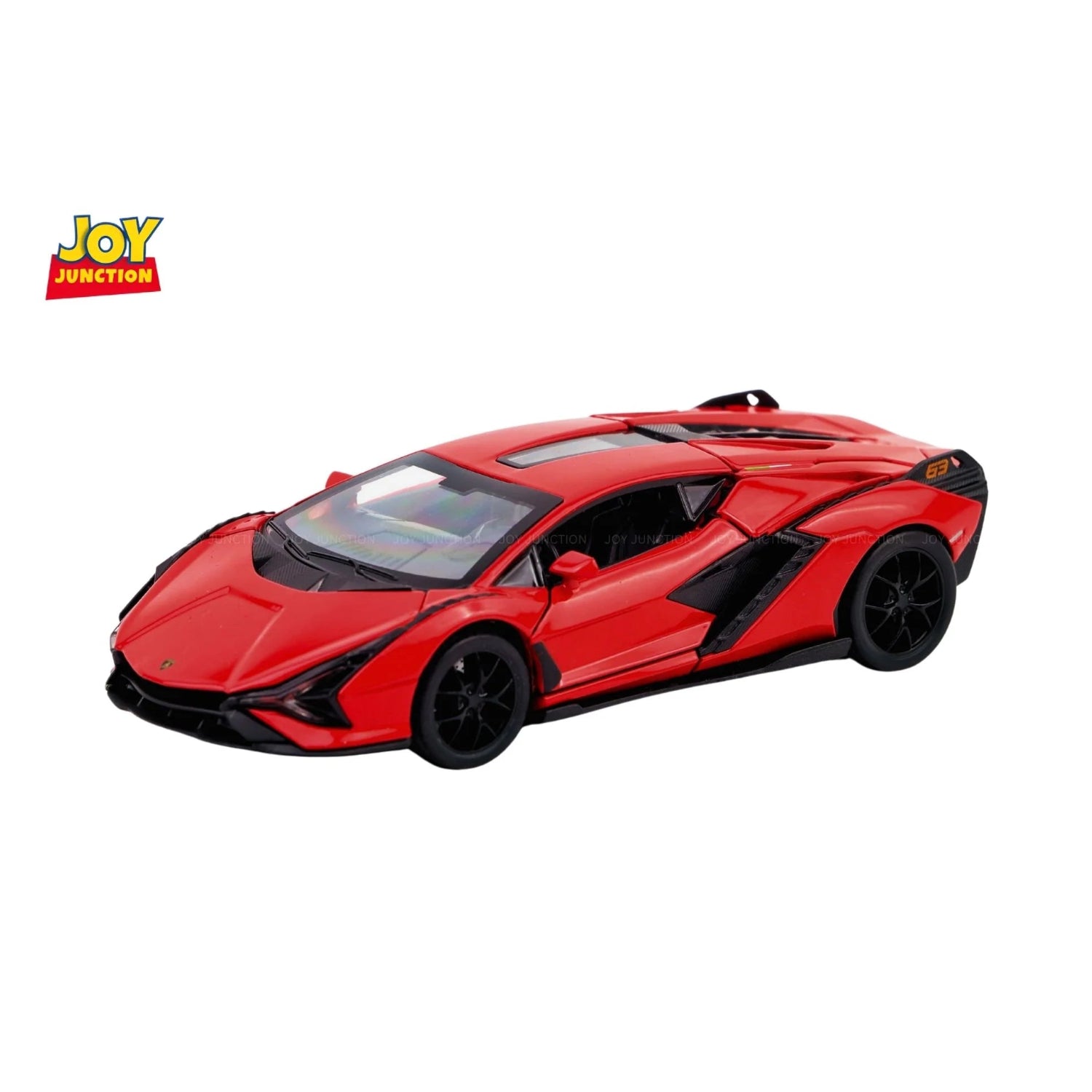 Lamborghini Sian FKP 37 - Light, Sound with Openable Doors, 1:32 Scale (Red)