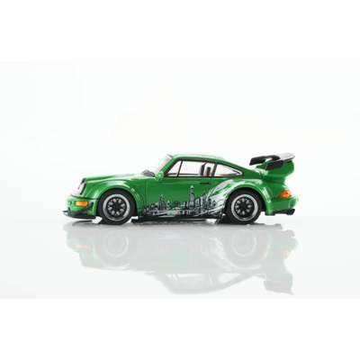 *HKTCS 2026* Porsche RWB 964 Signal Green (Limited Edition 1999pcs), 1:64 Scale