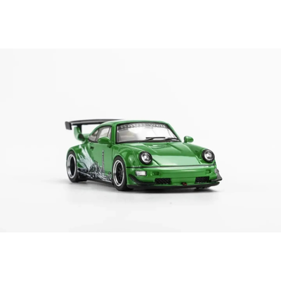 *HKTCS 2026* Porsche RWB 964 Signal Green (Limited Edition 1999pcs), 1:64 Scale