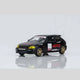 *PRE-ORDER* Honda Civic TYPE R (EK9) No Good Racing Motul Magnetic Engine Hood-Removable (Matt Black with Yellow Head Lights), 1:64 Scale