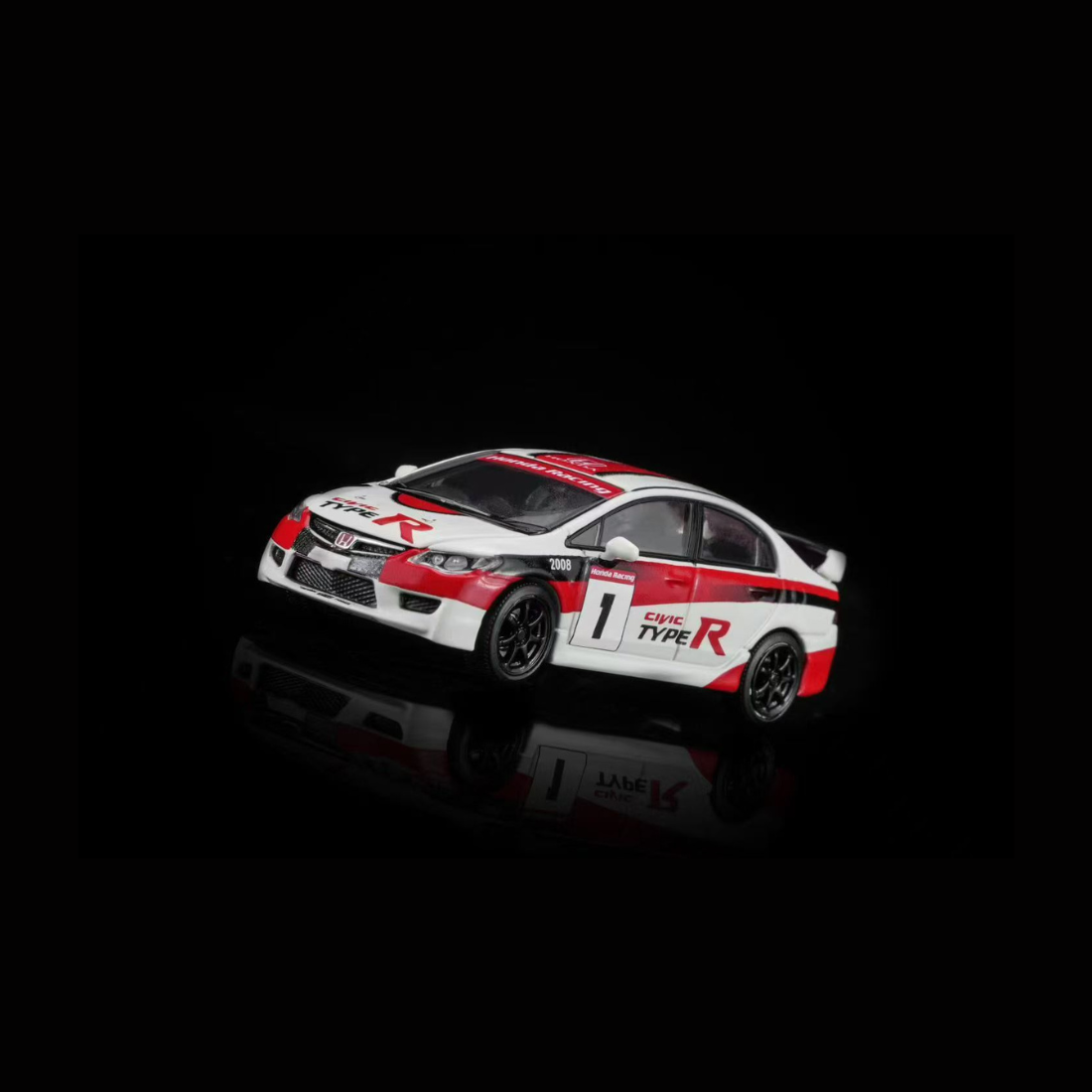 *PRE-ORDER* Honda Civic TYPE R (FD2) #1 2012 Japan One Make Race (Magnic Engine Hood - Removable), 1:64 Scale