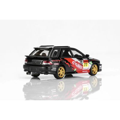 *PRE-ORDER* Subaru Impreza Wagon WRX STi Version VI Cusco Silver Livery, 1:64 Scale (Black)