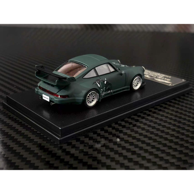 *PRE-ORDER* Porsche RWB 930 GT Wing (Hanna Mask Borisov Mask), 1:64 Scale (Green)