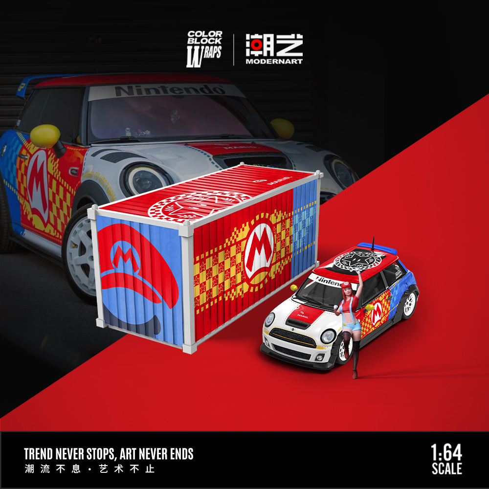 *PRE-ORDER* MD-BMW MINI-Mario-Container Set, 1:64 Scale