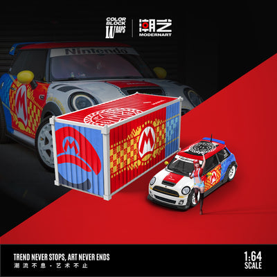 *PRE-ORDER* MD-BMW MINI-Mario-Container Set, 1:64 Scale