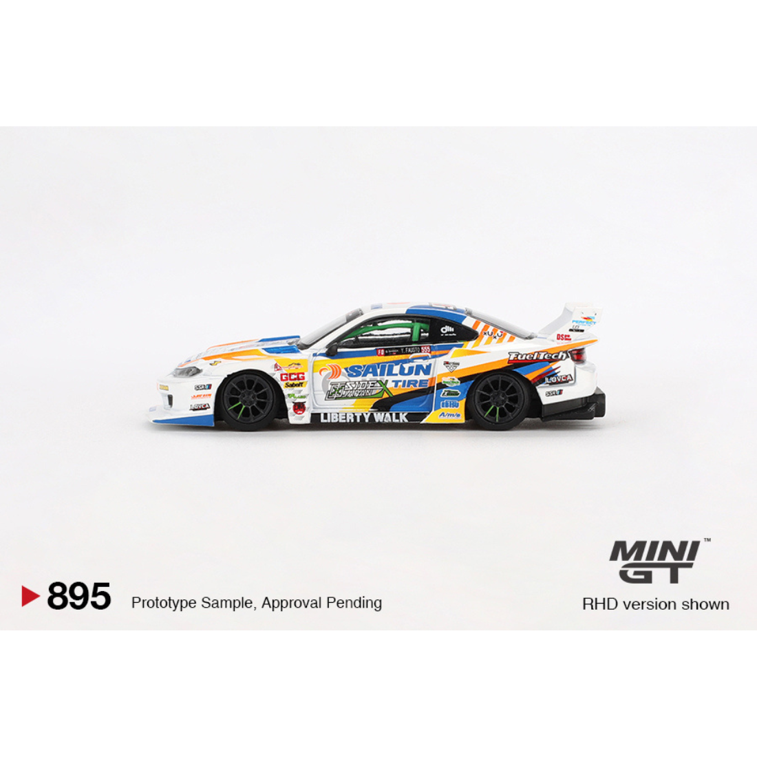 Nissan LB-Super Silhouette S15 SILVIA #555 2023 Formula Drift Japan, 1:64 Scale