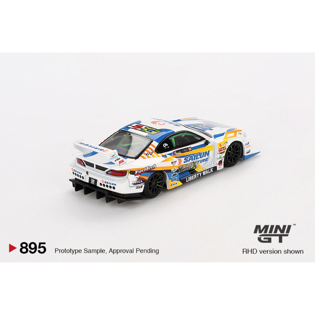 Nissan LB-Super Silhouette S15 SILVIA #555 2023 Formula Drift Japan, 1:64 Scale