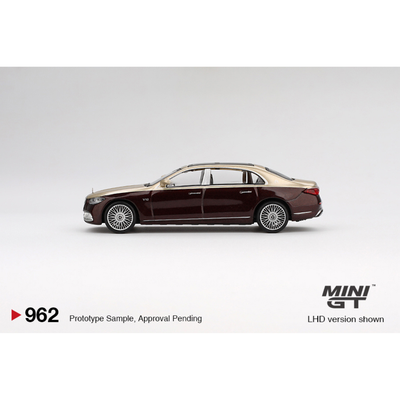 Mercedes-Maybach S 680 Gold / Dark Red Metallic, 1:64 Scale