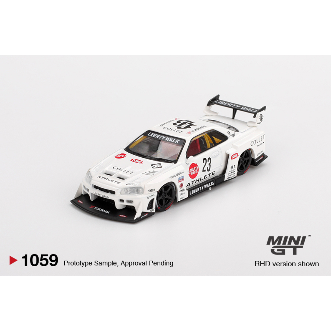 Nissan LB-ER34 Super Silhouette ATHLETE/COLLET, 1:64 Scale