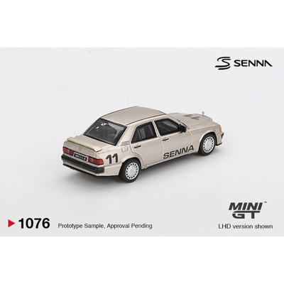 Mercedes-Benz 190 E 2.3-16 #11 Ayrton Senna Nürburgring Race of Champions w/ Figure 1984, 1:64 Scale