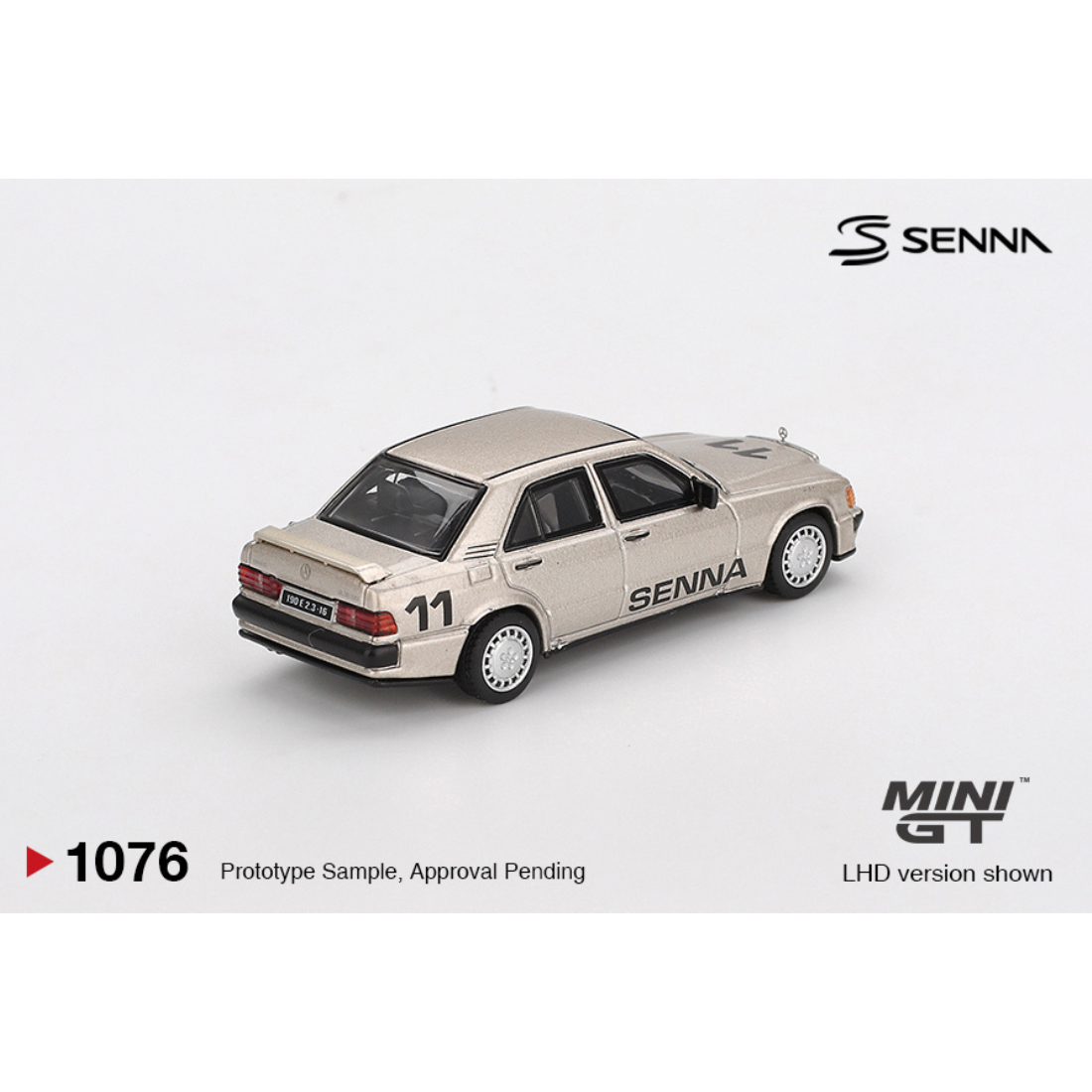 Mercedes-Benz 190 E 2.3-16 #11 Ayrton Senna 1984 Nürburgring Race of Champions w/ Figure , 1:64 Scale