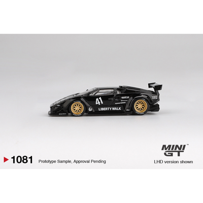 Lamborghini Countach LB-WORKS, 1:64 Scale (Black)