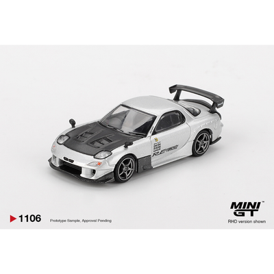 Mazda RX-7 RE-Amemiya , 1:64 Scale (Silver Metallic)