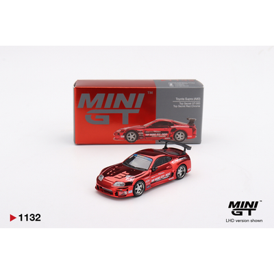 Toyota Supra (A80) Top Secret GT-300 Top Secret , 1:64 Scale (Red Chrome)