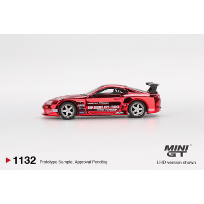 Toyota Supra (A80) Top Secret GT-300 Top Secret , 1:64 Scale (Red Chrome)