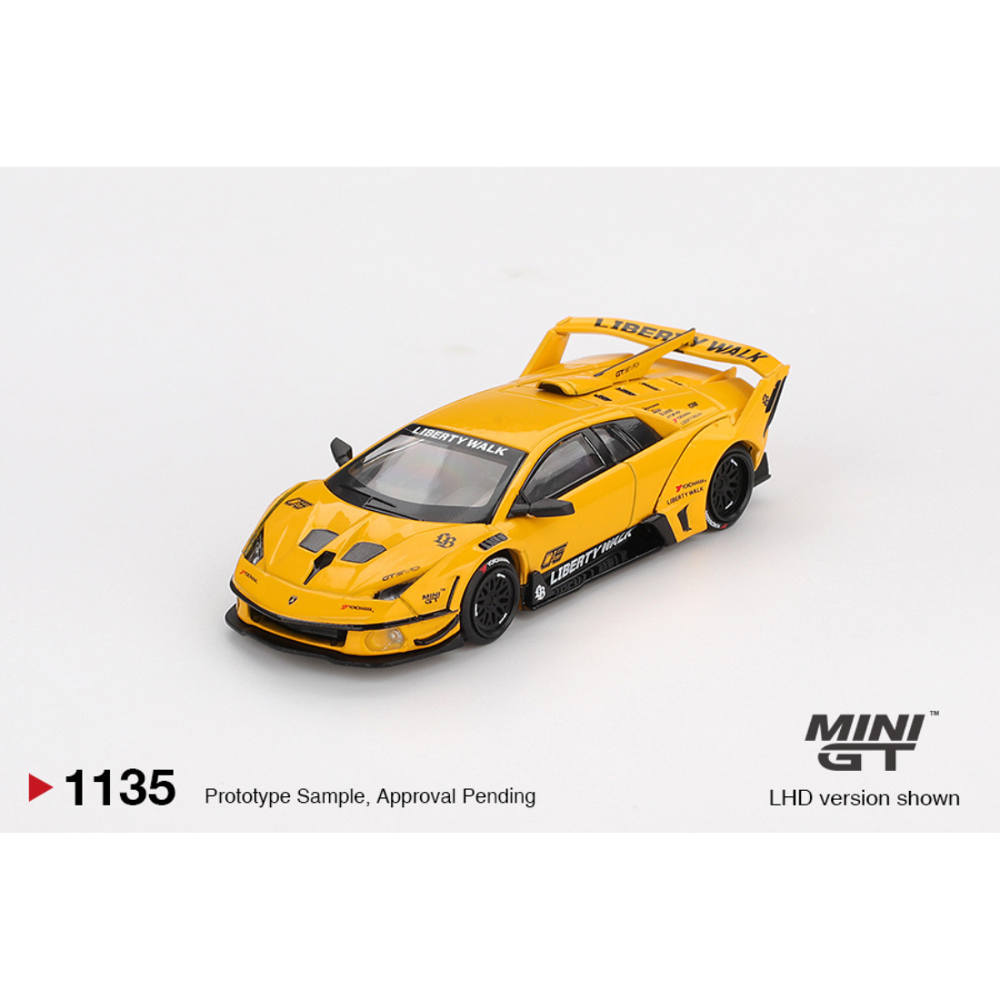 Lamborghini LB-Silhouette Works Murcielago GT EVO, 1:64 Scale (Yellow)