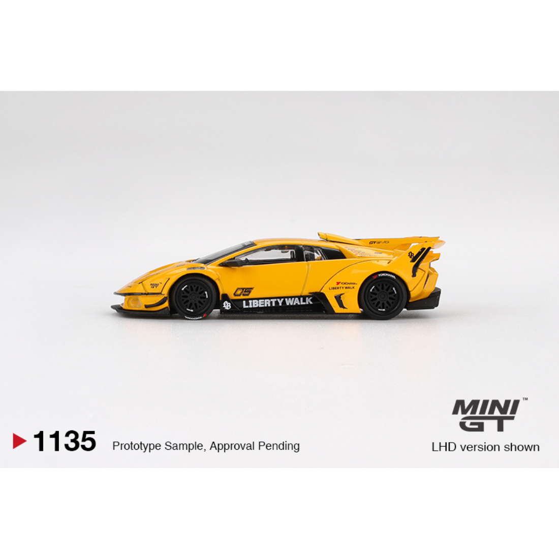 Lamborghini LB-Silhouette Works Murcielago GT EVO, 1:64 Scale (Yellow)