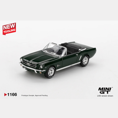 Ford Mustang Convertaible 1964, 1:64 Scale (Highland Green)
