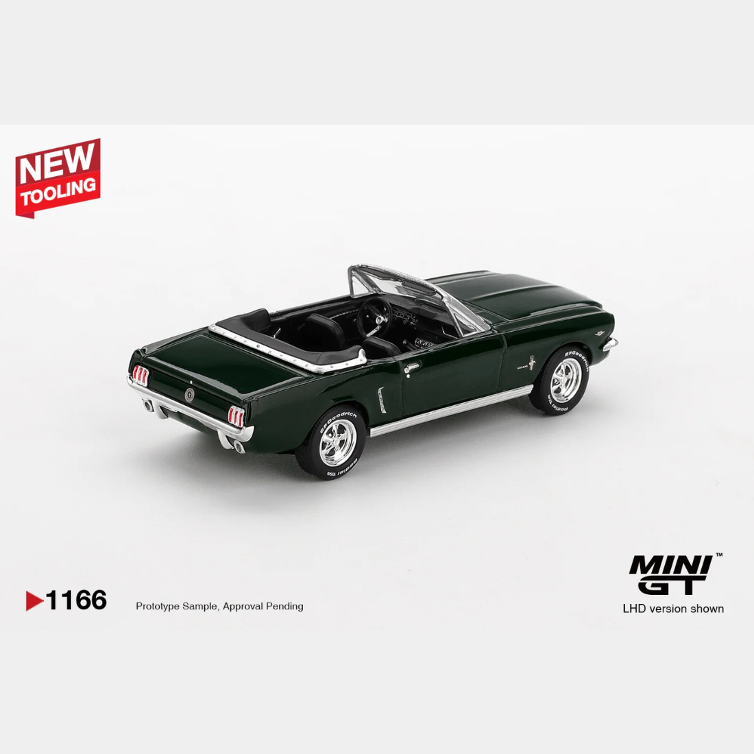 Ford Mustang Convertaible 1964, 1:64 Scale (Highland Green)