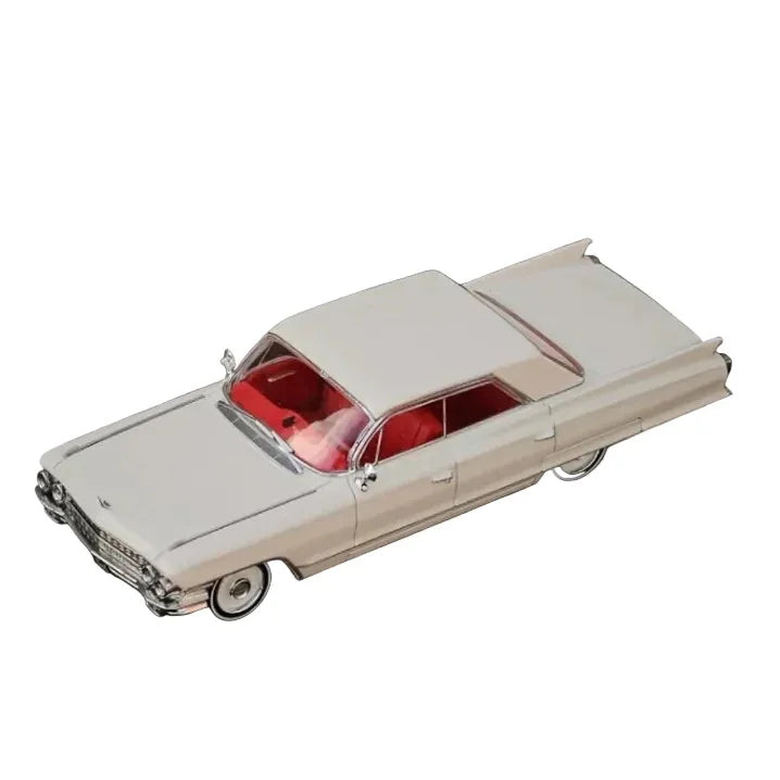 Premium scale diecast model car  – Cadillac Deville 1962 Limited to 666, 1:64 Scale (Ivory) Collectible