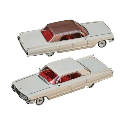 Premium scale diecast model car  – Cadillac Deville 1962 Limited to 666, 1:64 Scale (Ivory) Collectible