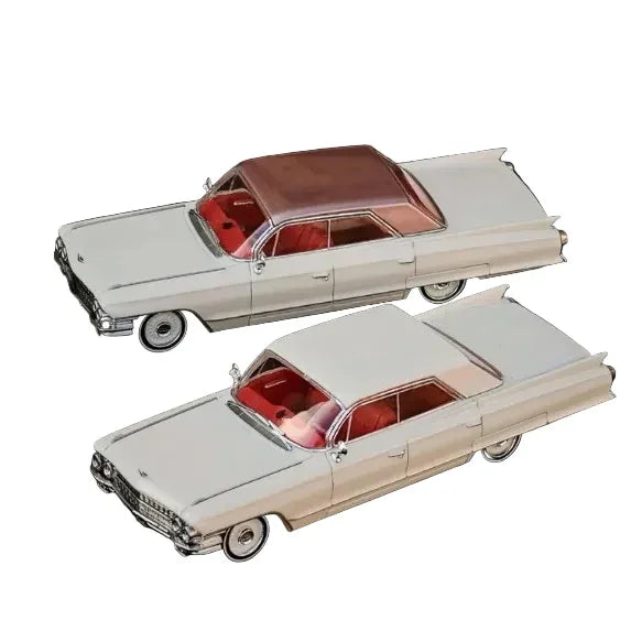 Premium scale diecast model car  – Cadillac Deville 1962 Limited to 666 Pink Roof, 1:64 Scale (Pink) Collectible