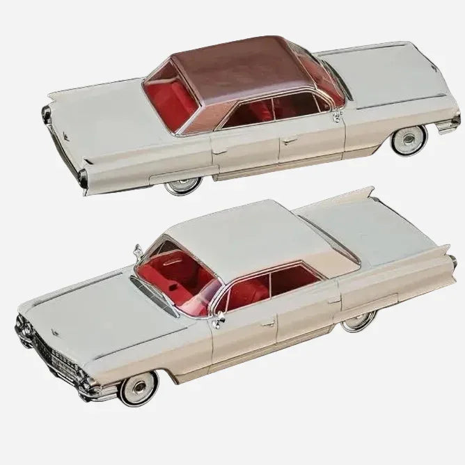 Premium scale diecast model car  – Cadillac Deville 1962 Limited to 666 Pink Roof, 1:64 Scale (Pink) Collectible