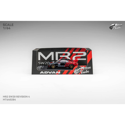 *PRE-ORDER* MR2 SW20 Retractable-Headlights Advan Livery, 1:64 Scale