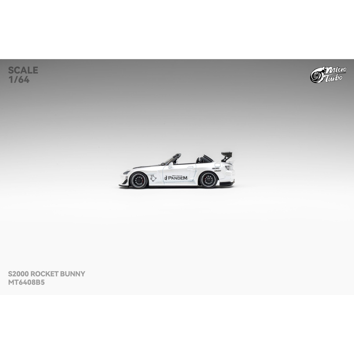 *PRE-ORDER* Custom Honda S2000 RB, 1:64 Scale (Metallic White)