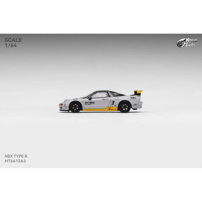 *Pre-Orders* Honda NSX-R NA1 (Retractable-Headlights丨Open-Hood丨Detachable Engine丨Magnetic Parts) Air Force Livery (Limited To 999pcs), 1:64 Scale