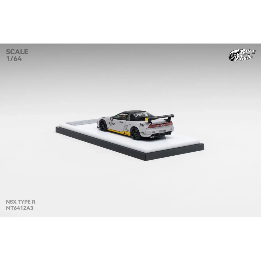 *Pre-Orders* Honda NSX-R NA1 (Retractable-Headlights丨Open-Hood丨Detachable Engine丨Magnetic Parts) Air Force Livery (Limited To 999pcs), 1:64 Scale