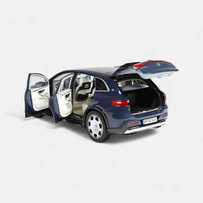 Premium scale diecast model car  – Mercedes-Maybach EQS SUV, 1:18 Scale (Sodalith Blue) Collectible