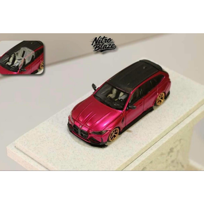 *PRE-ORDER* G81 M3 Touring ADRO Body Kit Metallic Rose Red (Limited to 500pcs), 1:64 Scale