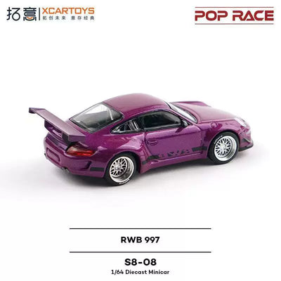 Porsche RWB 997, 1:64 Scale (Purple)