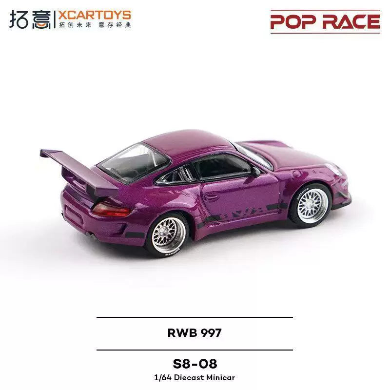Porsche RWB 997, 1:64 Scale (Purple)