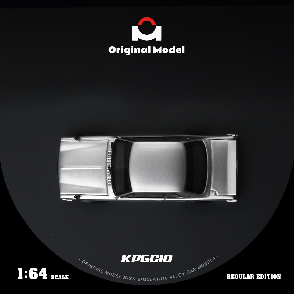 Premium scale diecast model car  – *PRE-ORDER* Nissan KPGC10 Series (Original Model), 1:64 Scale (Silver) Collectible